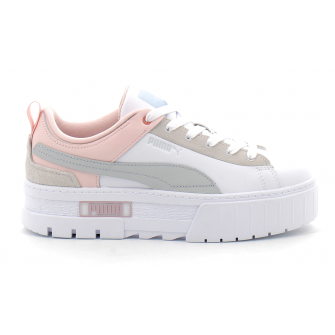 Basket à plateforme pour femme Mayze white/pink 383119-01