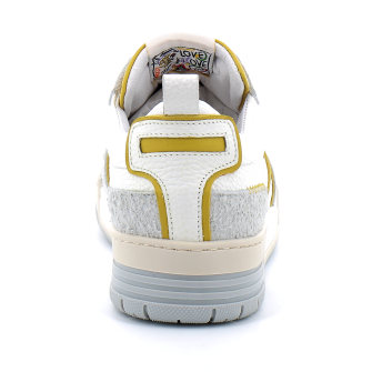 Basket mode basse à lacet pour femme Corvo jaune