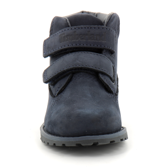 Bottine mi-haute à scratch pour enfant en bleu foncé Pokey Pine navy