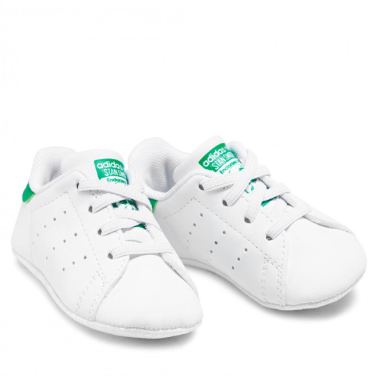 adidas stan smith crib white/green fy7890