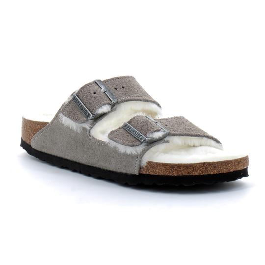 Sandale en cuir velours pour adulte Arizona stone 1017403