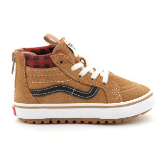Chaussures à lacets elastique zippées pour enfant Sk8-Hi Zip brown vn0a5hz3y491
