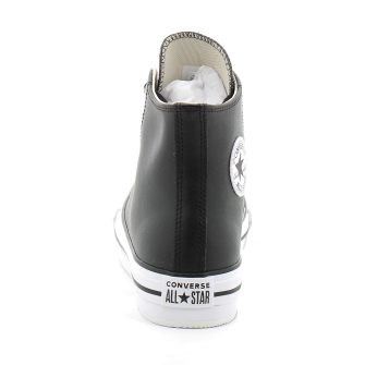Chaussures à plateforme montante en cuir pour enfant Chuck Taylor All Star Lift Platform Leather black a02485c