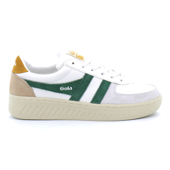 Baskets à lacets pour femmes Grandslam white/evergreen cla415xn