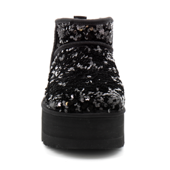 Botte Ultra Mini Épaisse À Sequins black 1135060
