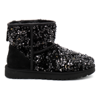 Botte Classic Mini À Sequins Épaisse black 1130602