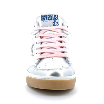 Basket mode basse à lacet pour femme TALINE argent du 36 au 41-9332