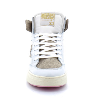 Basket mode montante à lacet pour femme Braga or 9480