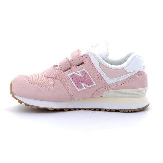 Chaussures de sport à scratch pour enfant PV574 crystal/pink pv574ch1