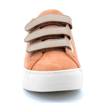 Basket mode à scratch pour femme ARCADE STRAPS SIDE abricot mngegco435