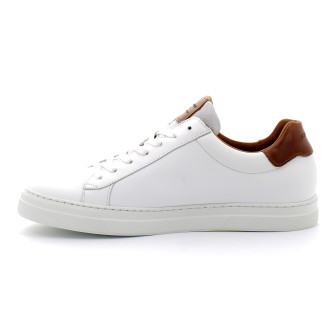 Baskets basses en cuir pour homme Spark Clay white camel kmnhcu04ca