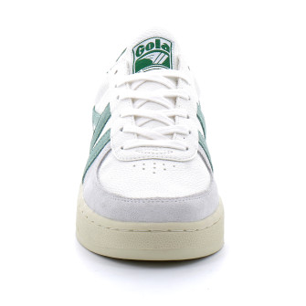 Baskets à lacets pour femmes Grandslam blanc/vert cla415zn