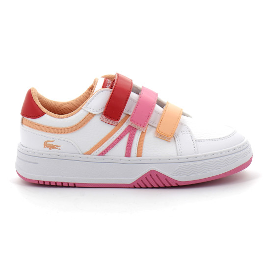 Sneakers L001 enfant Lacoste blanc-rouge 45suc0007-286
