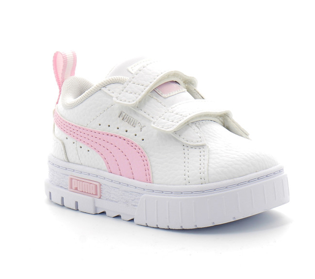 puma baskets mayze wild bébé white/pink 389299-16