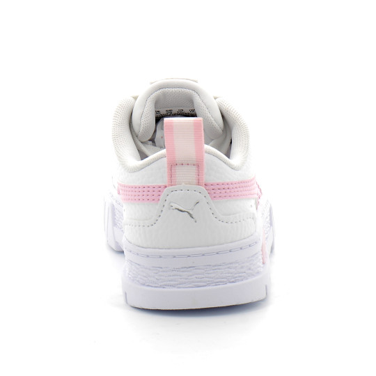 puma baskets mayze wild enfant white/pink 384528-16
