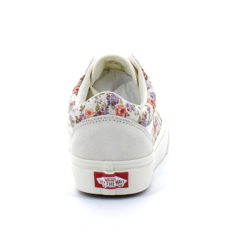 Chaussures basses à lacets pour femme à fleur Old School Floral marshmallow vn0007ntfs81
