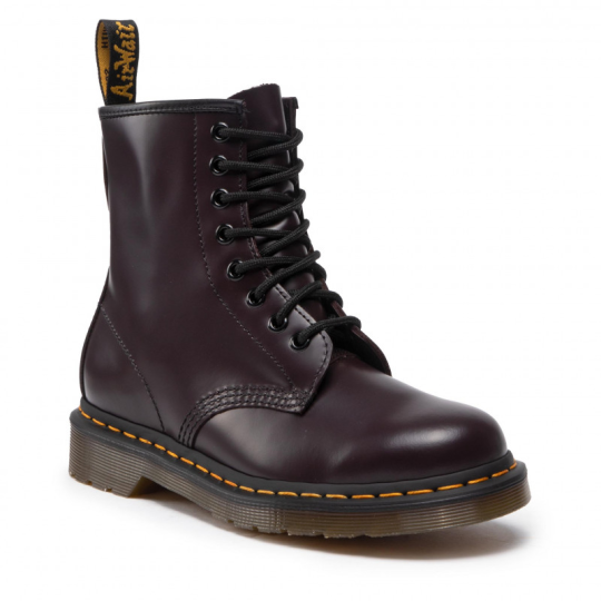 BOOTS 1460 EN CUIR SMOOTH À LACETS burgundy 27277626