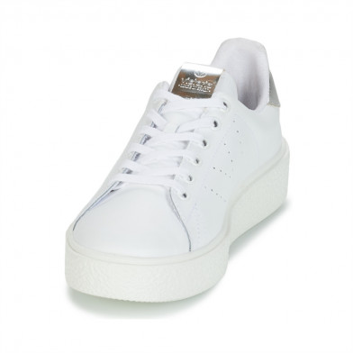 victoria baskets compensées argent plata