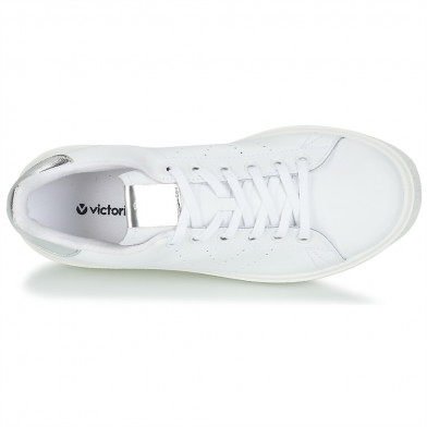 victoria baskets compensées argent plata