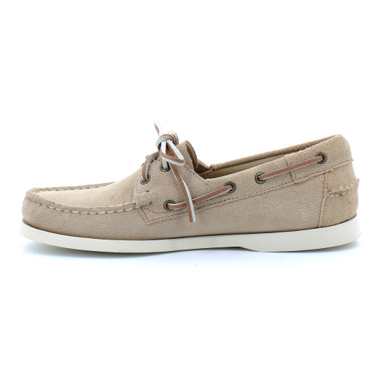 CHAUSSURES BATEAU POUR HOMME EN SUEDE DOCKSIDES PORTLAND FLESH OUT beige 7111ptw-906r