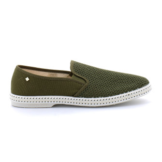 Espadrille pour adulte en toile de coton CLASSIQUE TOILE & FILET kaki 2011