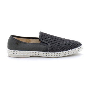 Espadrille pour adulte en toile de coton CLASSIQUE TOILE & FILET anthracite 2037
