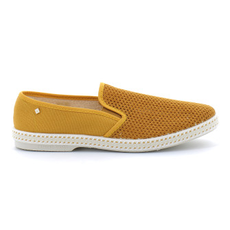 Espadrille pour adulte en toile de coton CLASSIQUE TOILE & FILET curry 2018