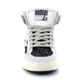 Basket mode montante à lacet pour femme Braga noir-glossy 10073