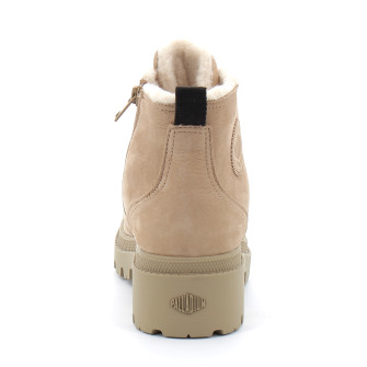 Chaussures montante à fermeture éclair pour femme PALLABASE NUBUCK ZIP WL tan 98867-223