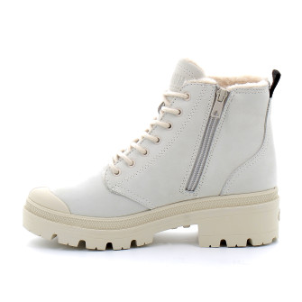 Chaussures montante à fermeture éclair pour femme PALLABASE NUBUCK ZIP WL ecru 98867-197