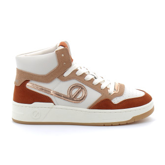 Basket mode montantes à lacet pour femme KELLY MID W blanc-camel du 36 au 41-oncfsn04ca