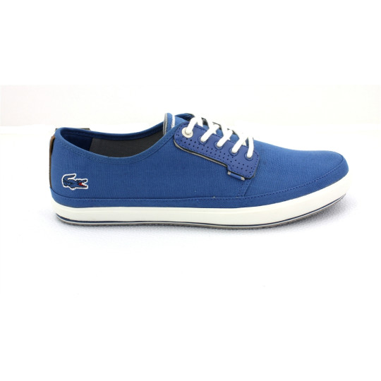lacoste sneakers saulieu tricolores en suédine new blue 7-31cam0161125