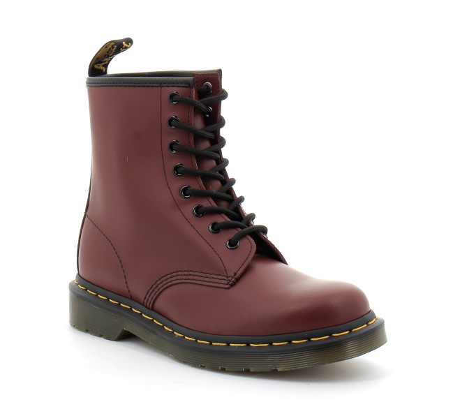 BOOTS 1460 EN CUIR SMOOTH À LACETS cherry red smooth 11822600