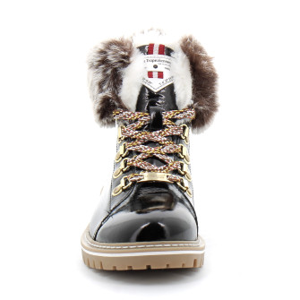 Boots pour femme à col fourré noir du 36 au 41-c077072