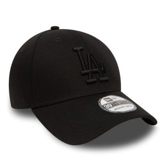 Casquette pour adulte 39THIRTY Stretch Fit LA Dodgers Essential Noir black-black s/m