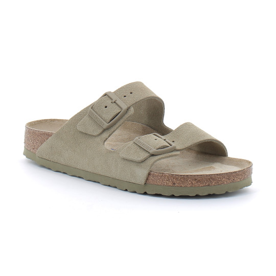 Sandale pour adulte en cuir velours Arizona Sfb faded-kaki 1019088