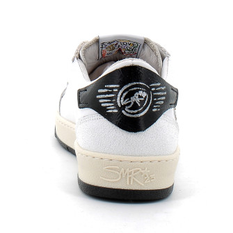 Basket mode basse à lacet pour femme DANY white-gold a739