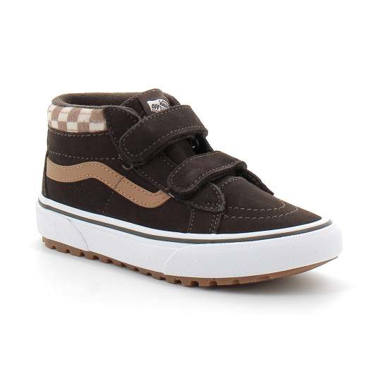 Chaussures à Scratch pour enfant Sk8-Mid Reissue brown vn000d10bf21