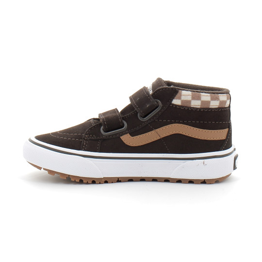 Chaussures à Scratch pour enfant Sk8-Mid Reissue brown vn000d10bf21