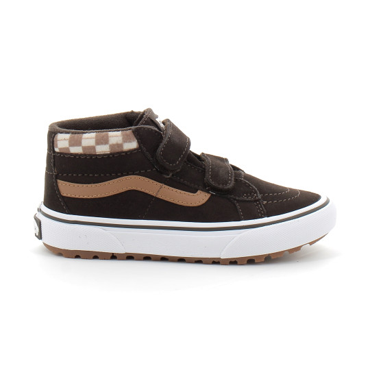 Chaussures à Scratch pour enfant Sk8-Mid Reissue brown vn000d10bf21