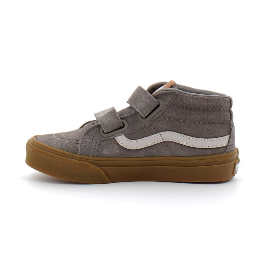 Chaussures à Scratch pour enfant Sk8-Mid Reissue grey vn000cz5gry1