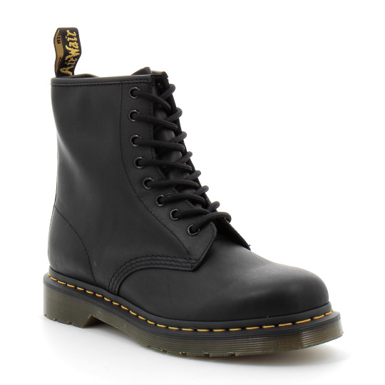 BOOTS 1460 EN CUIR SMOOTH À LACETS black greasy 11822003