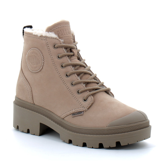 Chaussures montante à fermeture éclair pour femme PALLABASE NUBUCK ZIP WL dune 98867-211