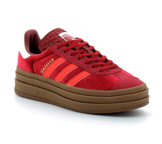 Chaussure Compensée Gazelle Bold rouge fonce ig4388