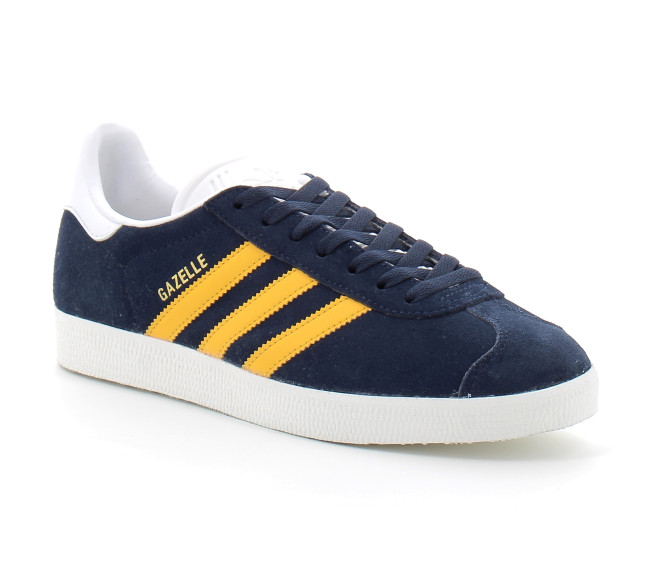 Chaussures de sport gazelle pour adulte navy yellow ig2094