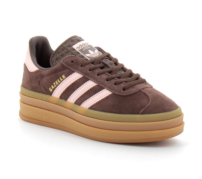 Chaussure Compensée Gazelle Bold choco pink ji0326