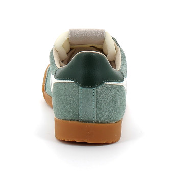 Baskets à lacets pour adulte Elan bleu-blanc clb538ni