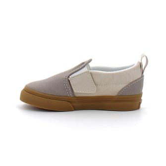 Chaussures basses sans lacets à elastique pour enfant Checkerboard Slip-On gray/gum vn000dojocs1