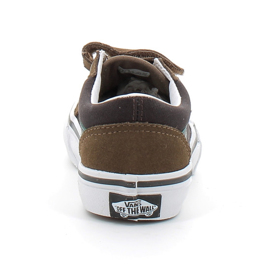 Chaussures à Scratch pour enfant Old Skool brown vn000cyabf01