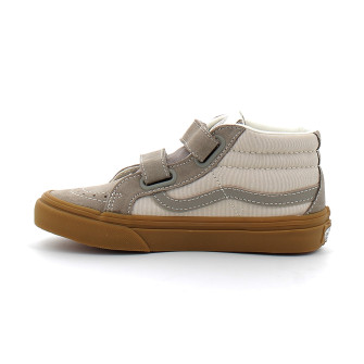 Chaussures à Scratch pour enfant Sk8-Mid Reissue gray/gum vn000cybocs1